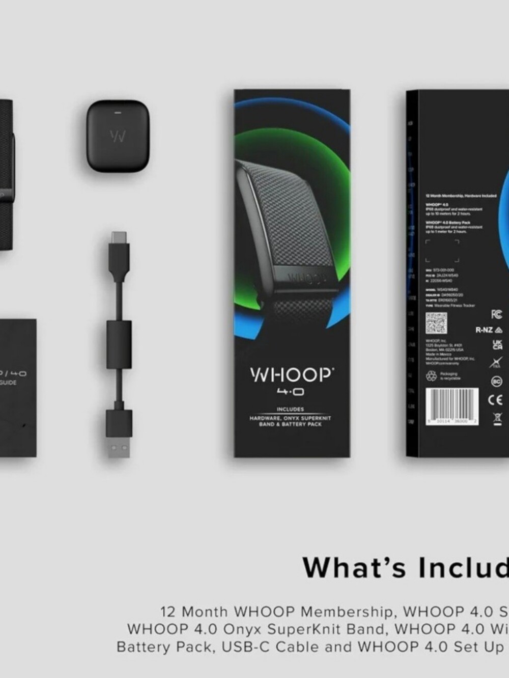 WHOOP 4.0 Onyx SuperKnit Fitness Band - Black - Picture 5 of 10